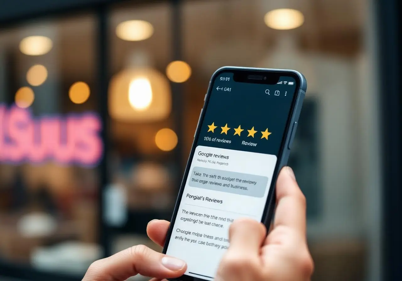 Cliente avaliando empresa local com cinco estrelas no Google em Presidente Prudente